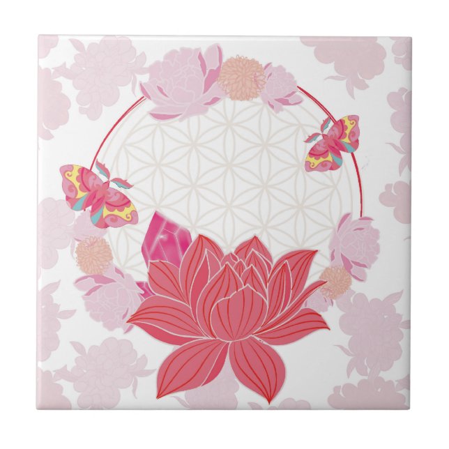 Flor de vida com Lotus (Frente)