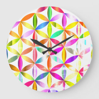 Flor de vida - Relógio de parede de Design geometr
