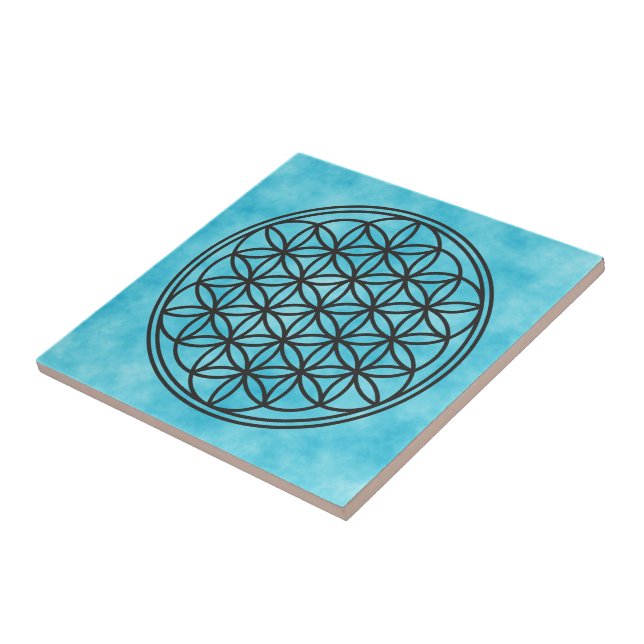 FLOR DE VIDA - Símbolo de Geometria Sagrada contor (Lateral)