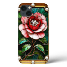 Flor de Vidro Retinado Elegante com Quadro de Itra