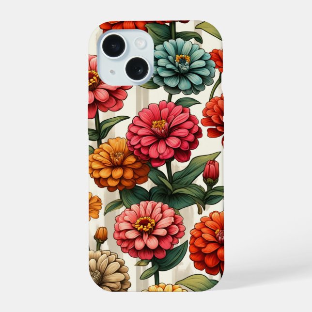 Flor de Zínia Graciosa (Verso)