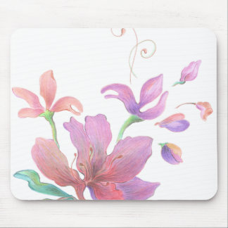 Flor desenhado mão Mousepad