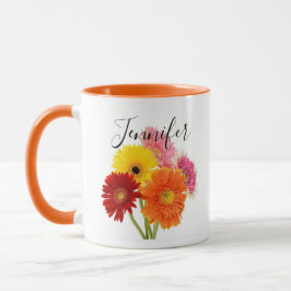 Flor do mês de nascimento - caneca personalizada d
