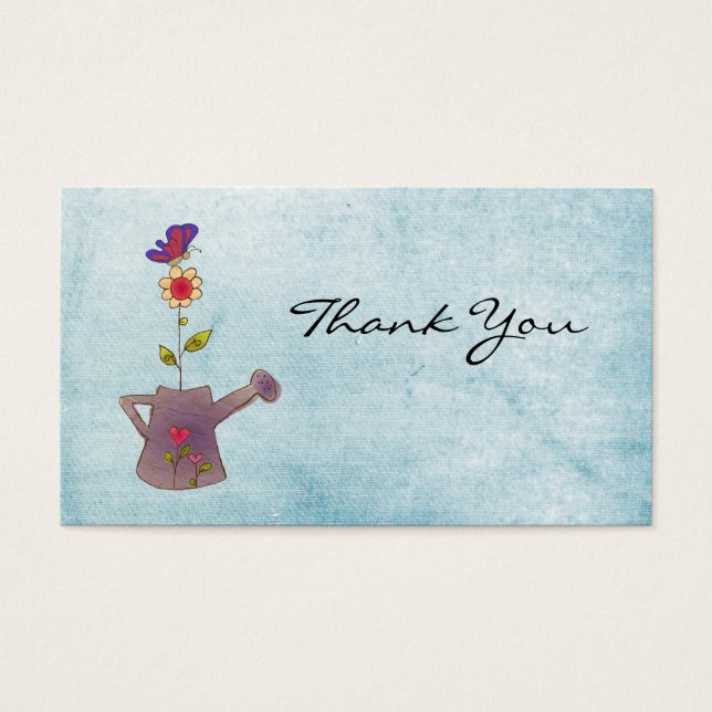 Flor e borboleta obrigado você (Frente)