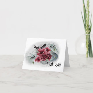 Flor e Cartões de agradecimentos de Bat