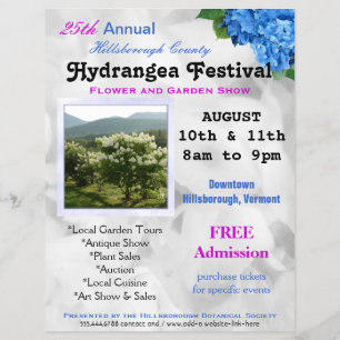 Flor e Jardim Mostrar Folhetos Personalizados