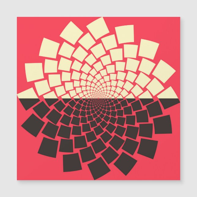 Flor Estilizada: Marinha Vermelha Negra (Frente)