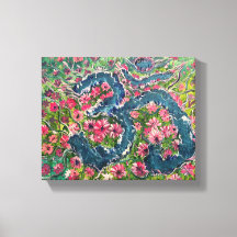 Flor Flor - Pintura De Canvas Om