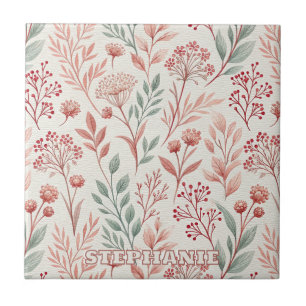 Flor, Floral e Folha de Cereja Rosa