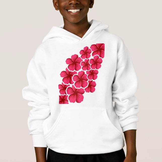 Flor floral fofa amando rosa  (Frente)
