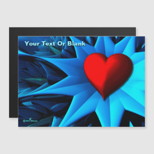 Flor Fractal Blue Heart