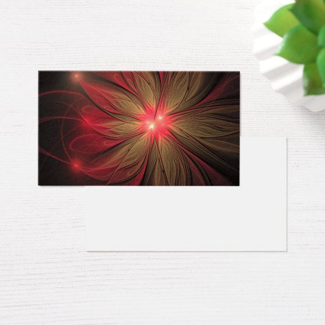 Flor fractal de fanfarrão vermelho (Mesa)