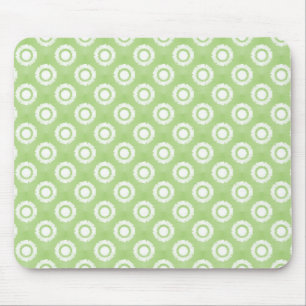 Flor Funky Mousepad do verde limão
