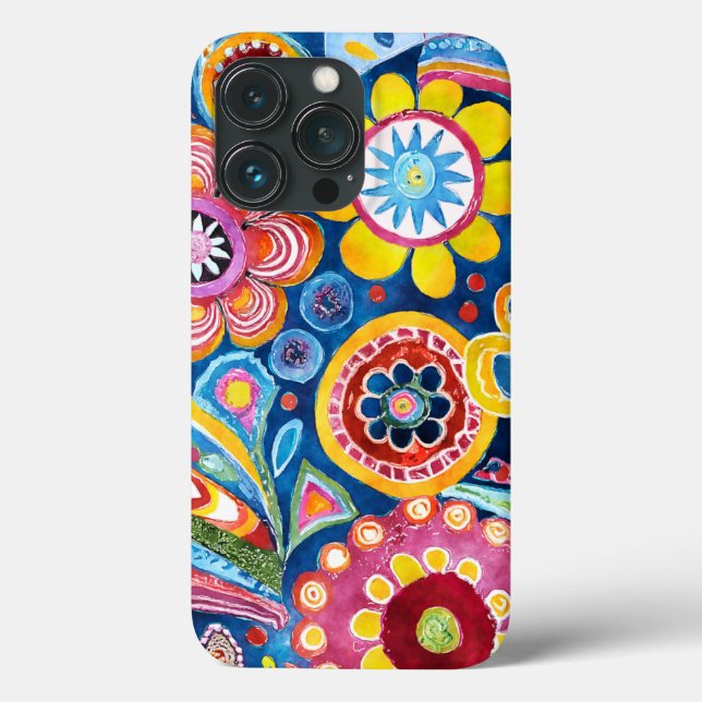 Flor Hippie Divertido Padrão (Verso)