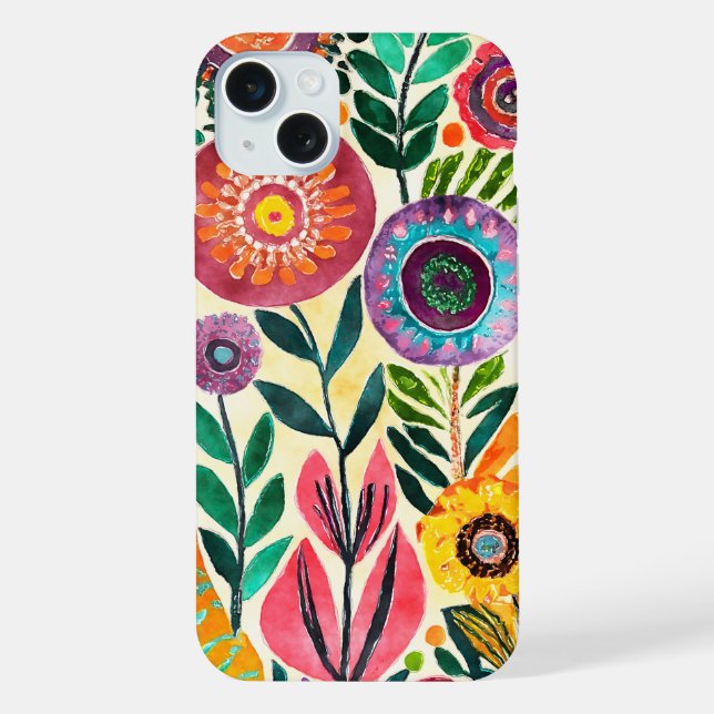 Flor Hippie Divertido Padrão (Verso)