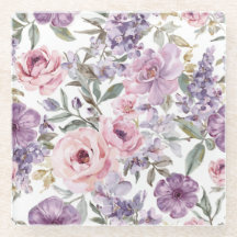 Flor Lavanda Rosa Floral Água Cor Roxa
