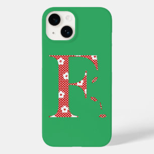 Flor - Letra F (vermelho e pontos) Maiúscula iP