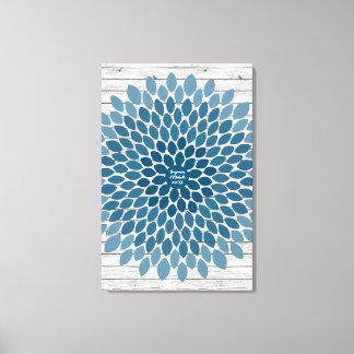 Flor - Livro de Convidados da Canvas de Assinatura