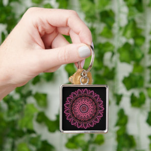 Flor Mandala Chaveiro