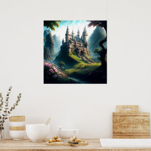 Flor Meadow Castle Poster