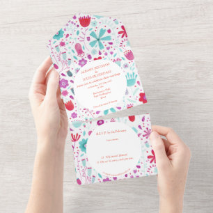 Flor Meadow Watercolor Teal
