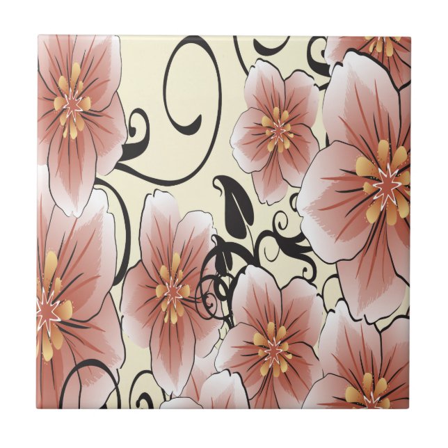 Flor Moderno Castanho (Frente)