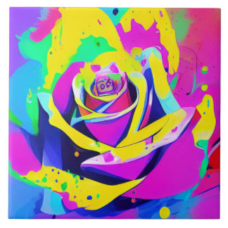 Flor multicolorido na moda