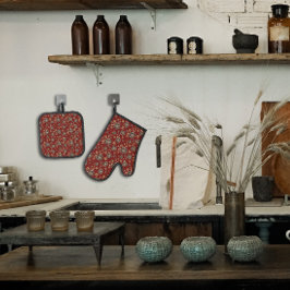 Flor natural castanho-vermelho