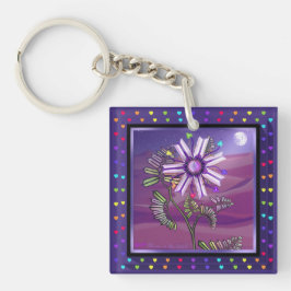 Flor no chaveiro do deserto