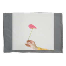 "Flor no Cobrir de Travesseiro Mão