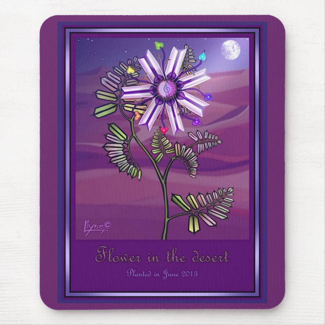 Flor no Deserto Mouse Pad (Frente)