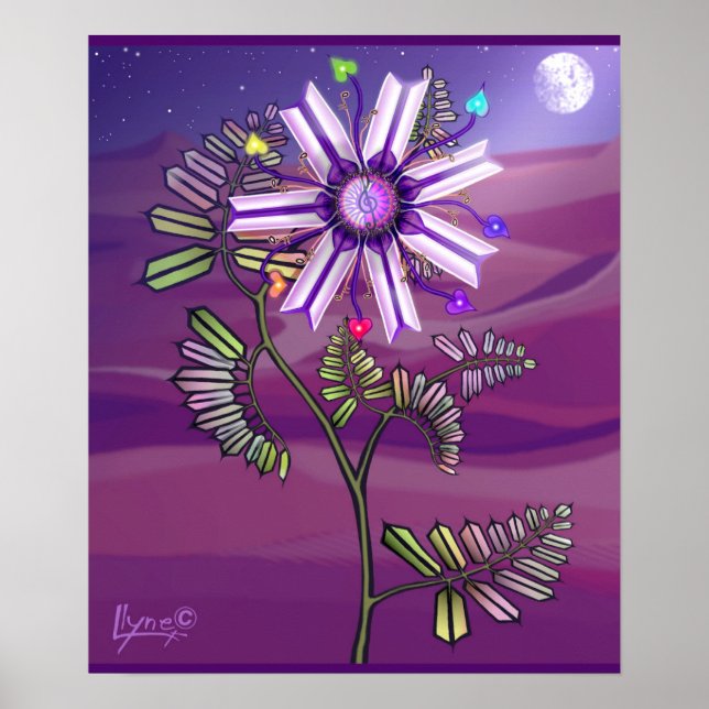 Flor no Poster do deserto (Frente)