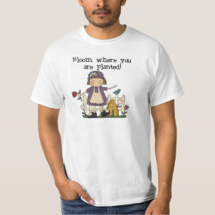 Flor onde você é camiseta e presentes plantados