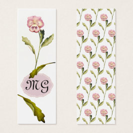 Flor Pansy com Iniciais