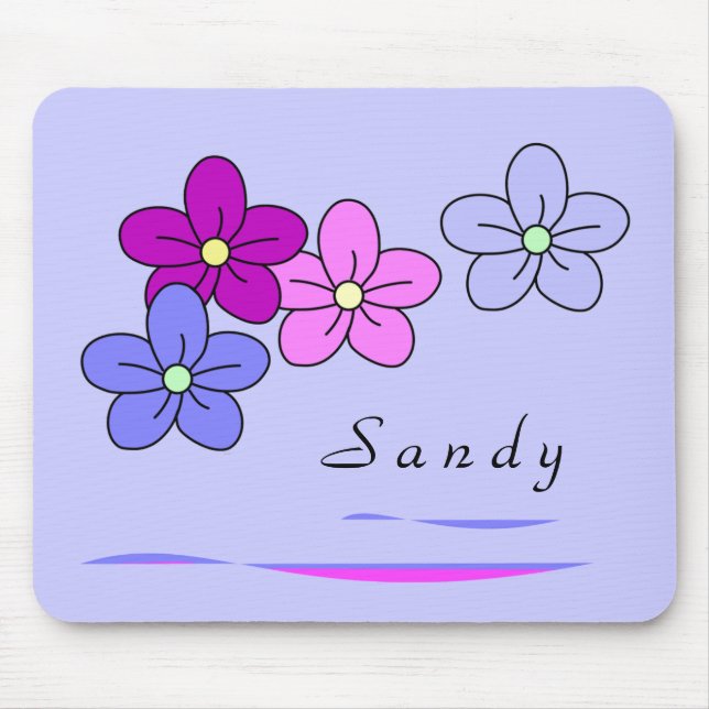 Flor personalizada Mousepads (Frente)