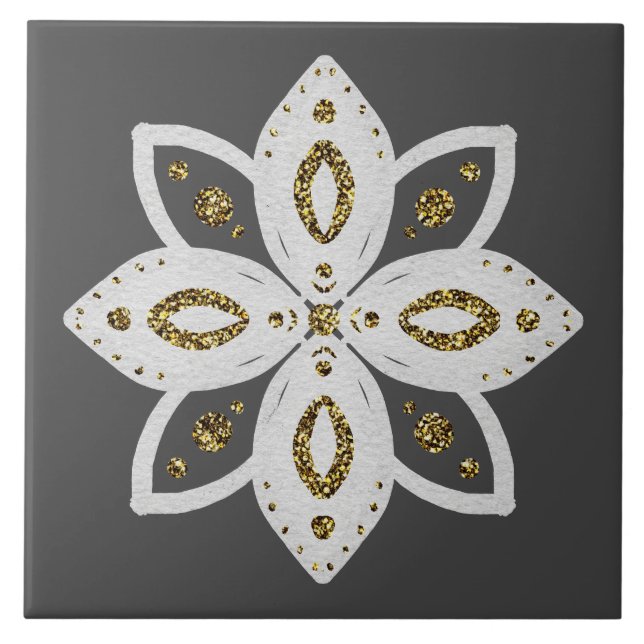 flor popular 1 cinza e branco (Frente)