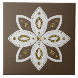 flor popular 1 marrom claro e branco