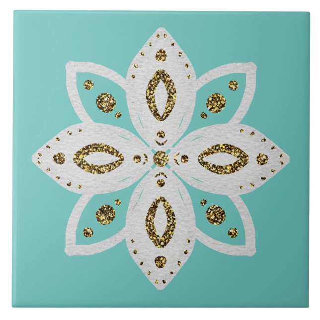 flor popular 1 marrom claro e branco (Frente)