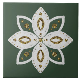 flor popular 1 verde e branco