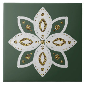 flor popular 1 verde e branco