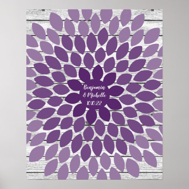 Flor - Poster do Livro de Convidados de 100 Assina (Frente)