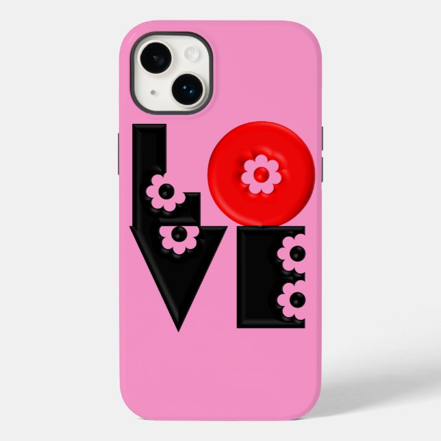 Flor Power Love Quadrado (Verso)