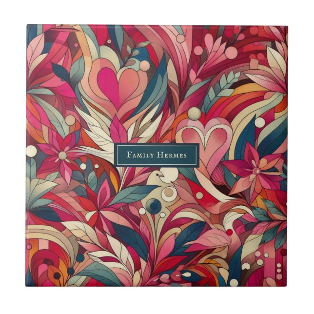 Flor rosa - Arte Morris (Frente)