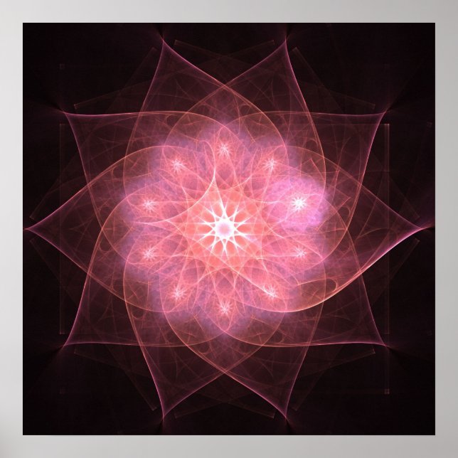 Flor rosa - Poster (Frente)