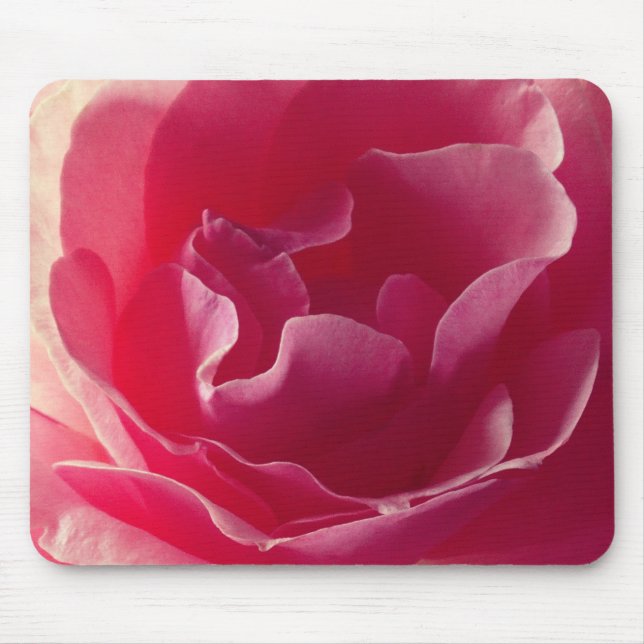 Flor rosa rosa rosa, Mousepad (Frente)