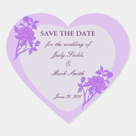 Flor Roxo Personalizado Guarde Os Adesivos De Data
