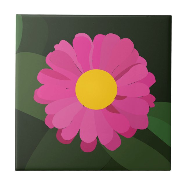 Flor Roxo Zinnia (Frente)