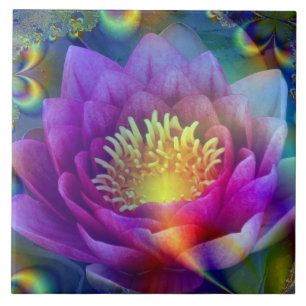 Flor sagrada de paz e amor