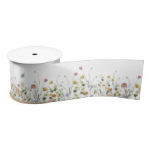 Flor Selvagem Satin Ribbon, Flores para campos de 