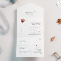 Flor selvagem simples | Selo e envio